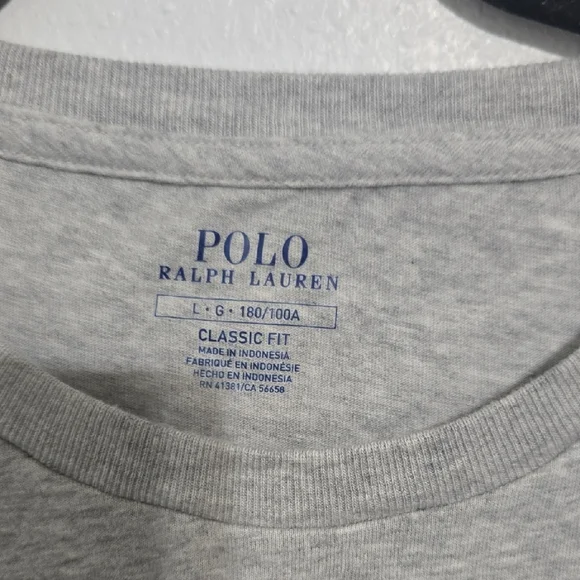 Polo by Ralph Lauren Gray Classic Fit T-Shirt - Picture 2 of 5